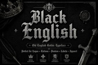 Stylish Black Fonts for Website Projects