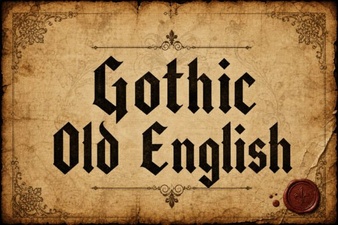 Classic Gothic Fonts for Modern Design Projects