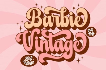 Barbie Vintage Fonts for Creative Design Projects