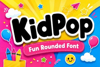 Download the Kidpop Font for Kids Projects