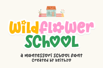Design with the Wildflower School Font Collection