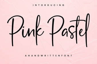 Stylish Pink Pastel Fonts for Your Designs